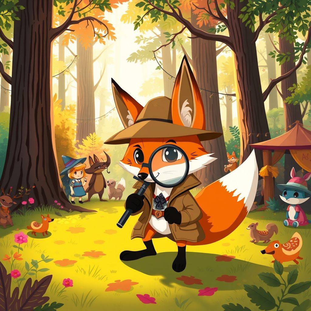 whimsical-Detective20Fox20catches20the20bad20guys20There20is20a20big20event20in20the20forest20the20writer-digital-illustration