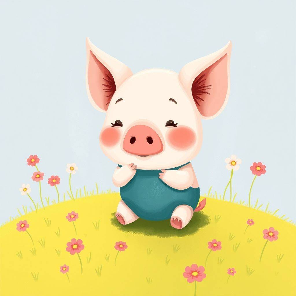 whimsical-The20kind20little20pig20invites20guests20Little20Bean20is20still20very20small20or-digital-illustration