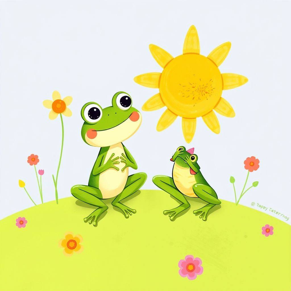 whimsical-card-frog-and-green-bean-frog-the-first-day-was-sunny-card-frog-and-digital-illustration.jpeg
