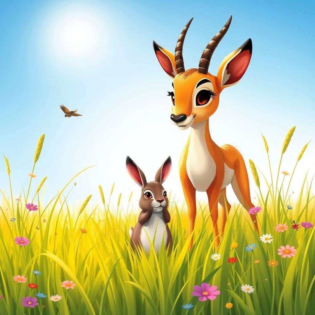 瞪羚的草原冒險 | 睡前故事｜經典童話｜寓言｜短篇故事｜親子閱讀故事 - Zzztory