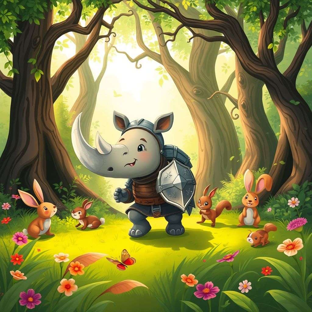 犀牛小勇士的冒險 | 睡前故事｜經典童話｜寓言｜短篇故事｜親子閱讀故事 - Zzztory