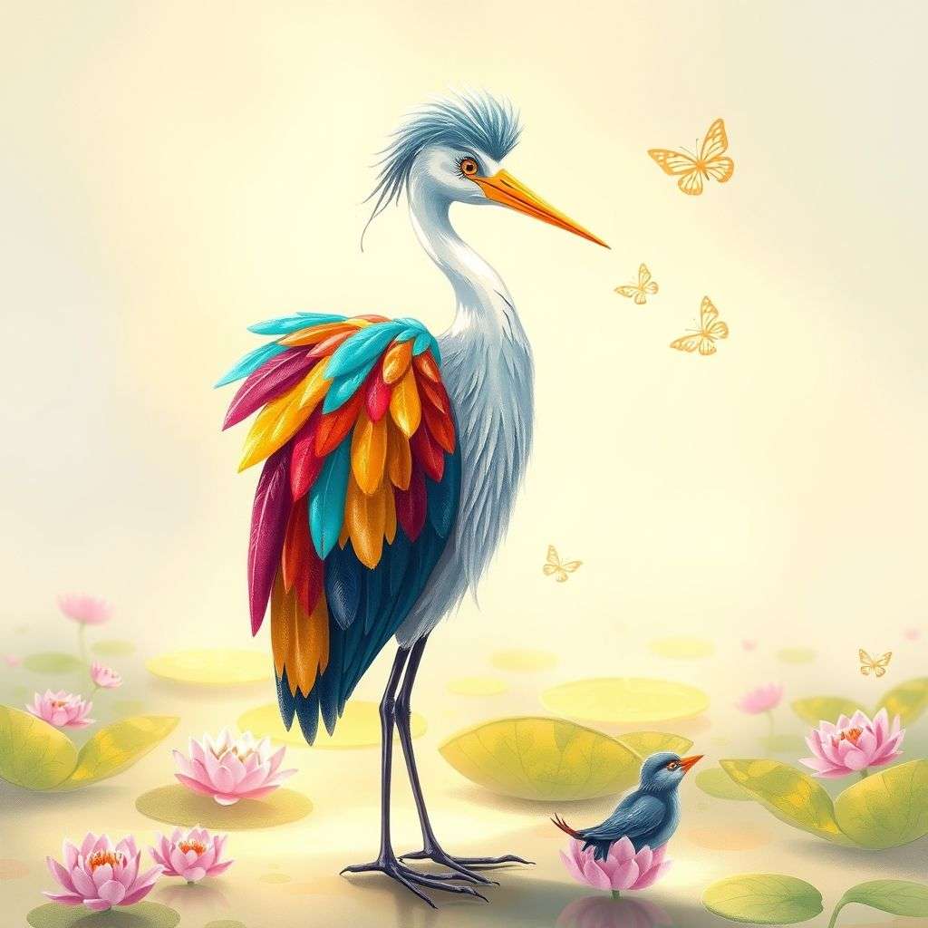 The-Herons-Colorful-Feathers