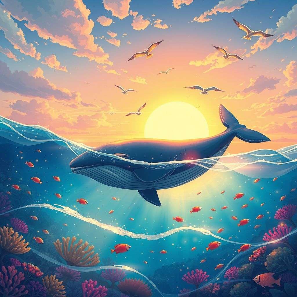 鯨魚的夢幻海洋之旅 | 睡前故事｜經典童話｜寓言｜短篇故事｜親子閱讀故事 - Zzztory