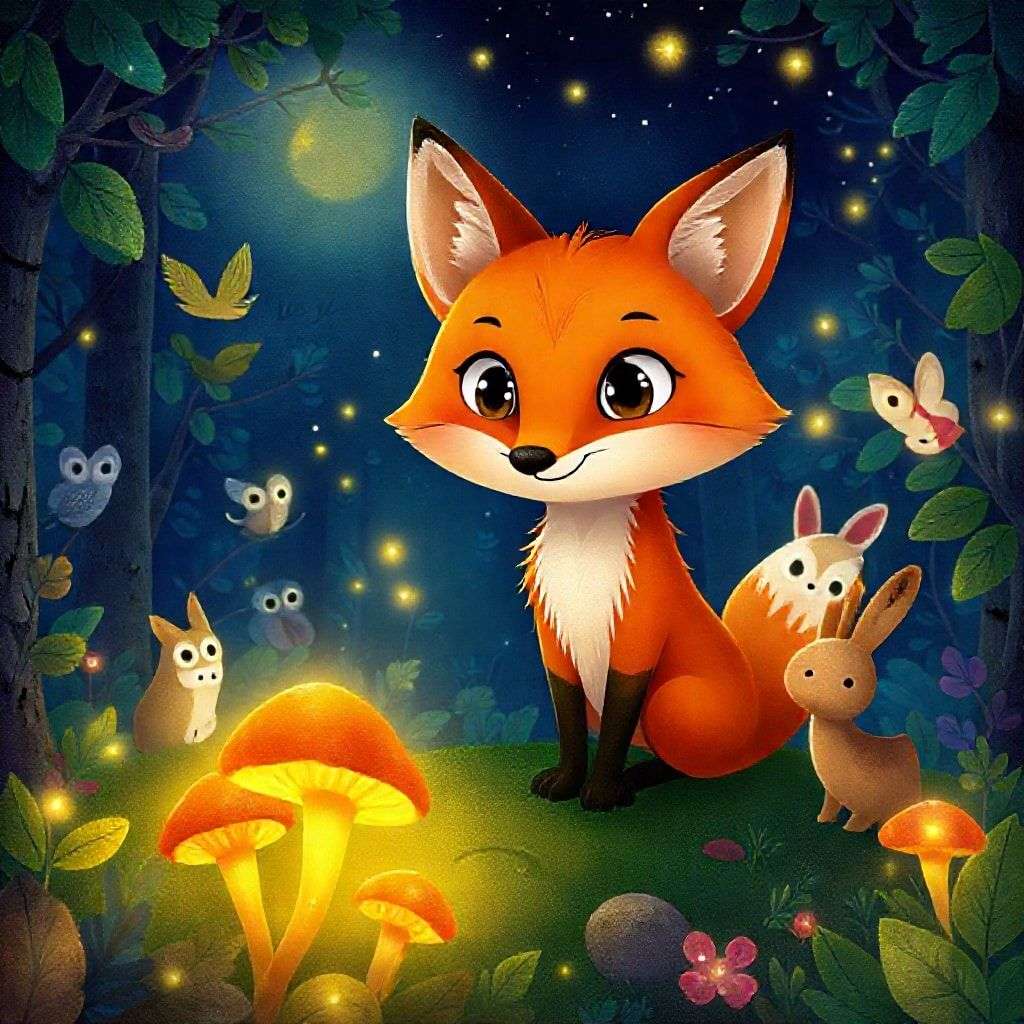 The Clever Fox's Nighttime Adventure | 英文故事｜睡前故事｜經典童話｜寓言｜短篇故事｜親子閱讀故事 - Zzztory