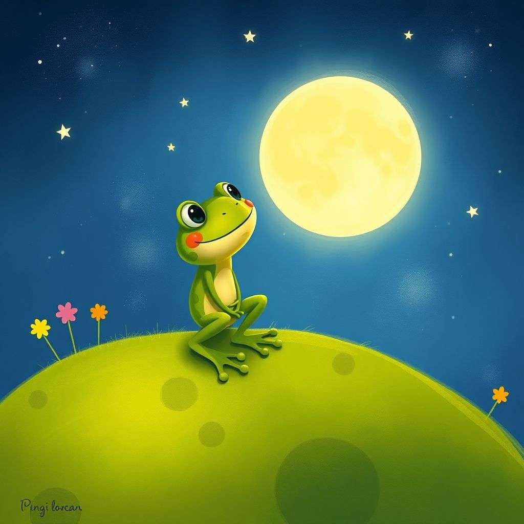 The Little Tree Frog's Moonlight Adventure | 英文故事｜睡前故事｜經典童話｜寓言｜短篇故事｜親子閱讀故事 - Zzztory