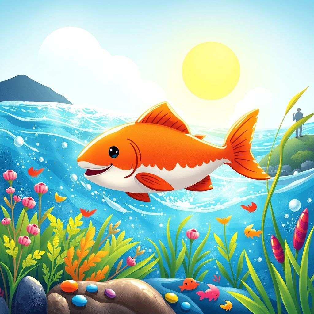 Salmon's Journey Home Adventure | 英文故事｜睡前故事｜經典童話｜寓言｜短篇故事｜親子閱讀故事 - Zzztory