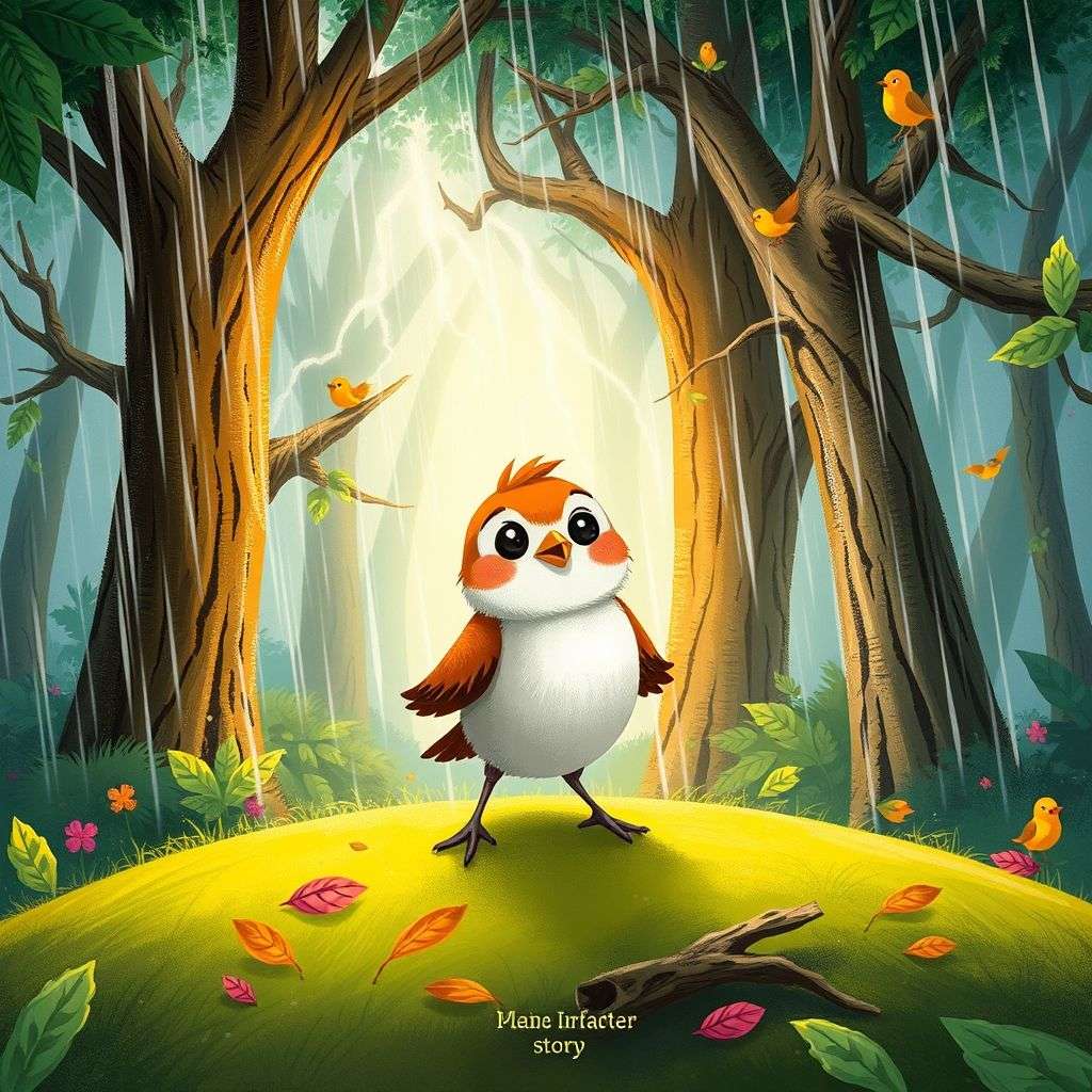 The Brave Little Sparrow | 英文故事｜睡前故事｜經典童話｜寓言｜短篇故事｜親子閱讀故事 - Zzztory