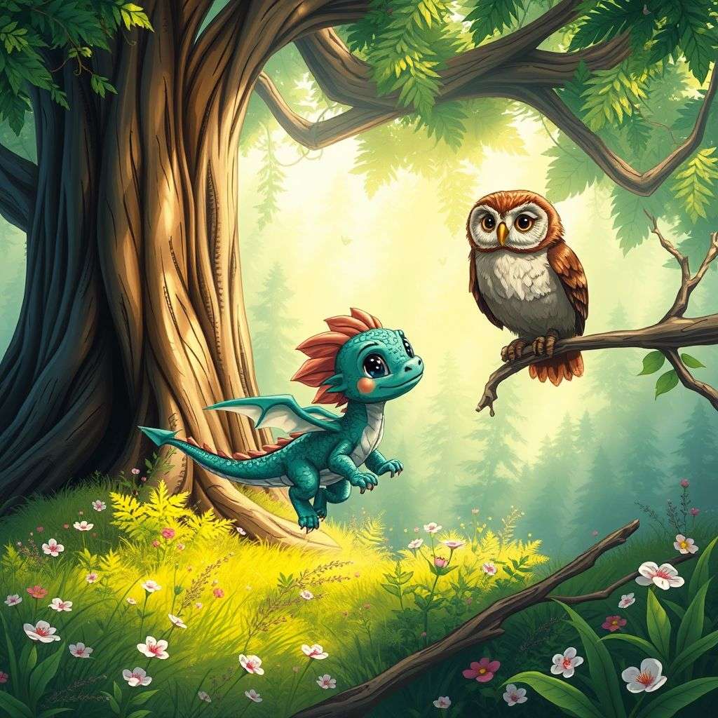 The Little Dragon's First Flight | 英文故事｜睡前故事｜經典童話｜寓言｜短篇故事｜親子閱讀故事 - Zzztory