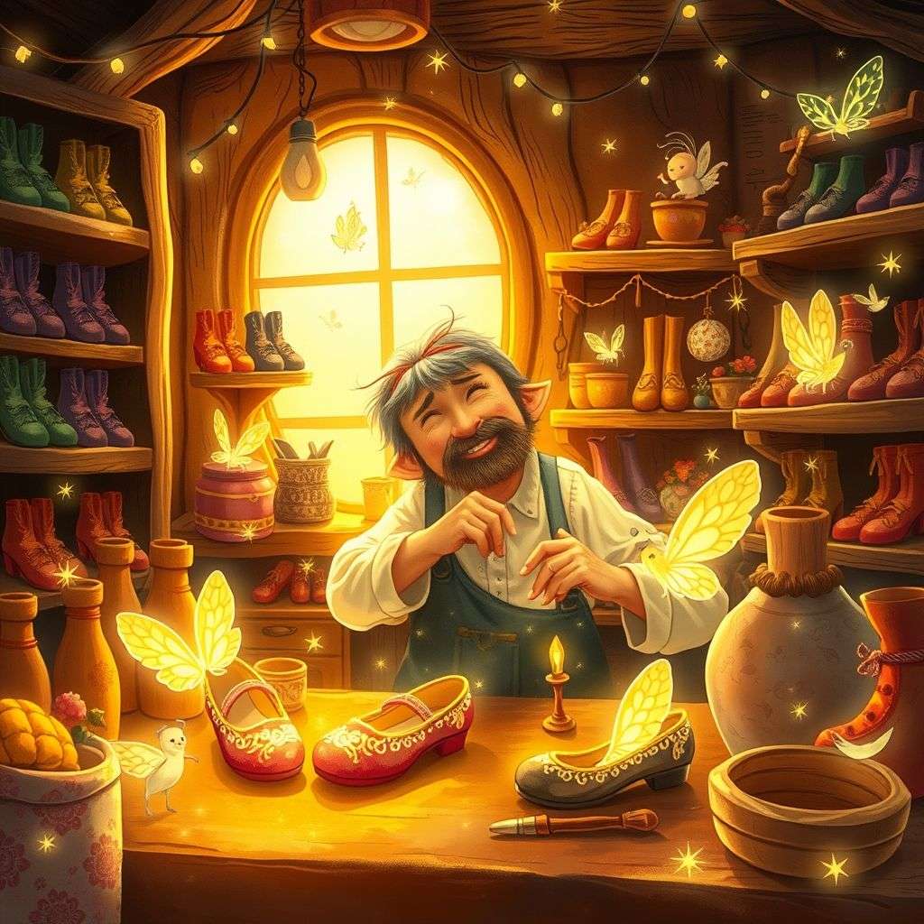 The Magical Shoes of the Kind Cobbler | 英文故事｜睡前故事｜經典童話｜寓言｜短篇故事｜親子閱讀故事 - Zzztory