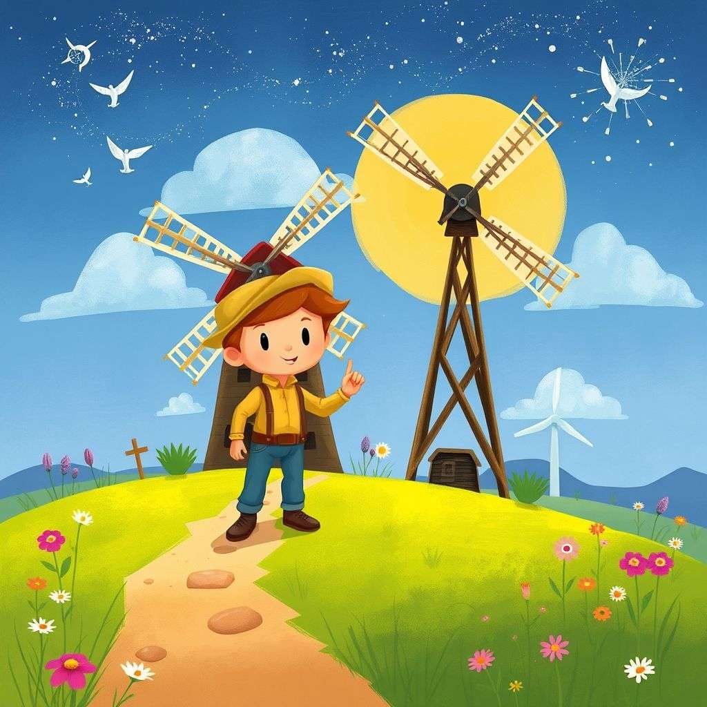 The Windmill Fixer's Magical Journey | 英文故事｜睡前故事｜經典童話｜寓言｜短篇故事｜親子閱讀故事 - Zzztory