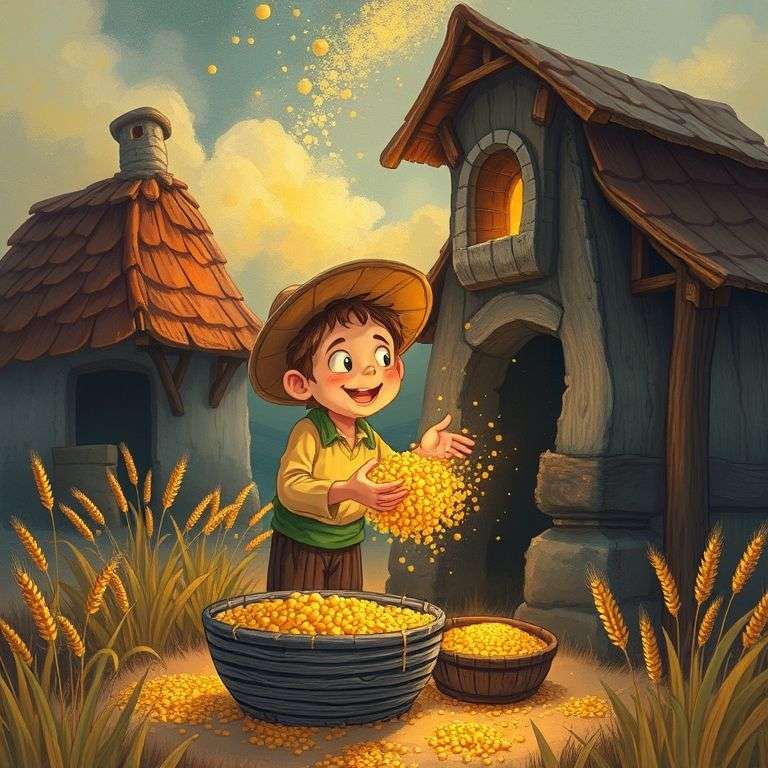 磨坊主的魔法穀粒 | 睡前故事｜經典童話｜寓言｜短篇故事｜親子閱讀故事 - Zzztory