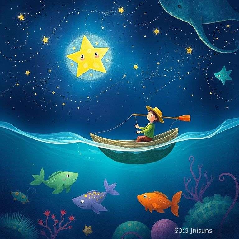 The Fisherman and the Starry Sea | 英文故事｜睡前故事｜經典童話｜寓言｜短篇故事｜親子閱讀故事 - Zzztory