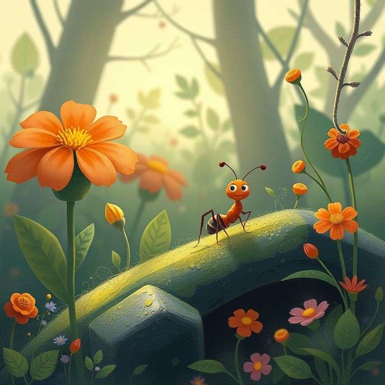 The Little Ant's Big Adventure | 英文故事｜睡前故事｜經典童話｜寓言｜短篇故事｜親子閱讀故事 - Zzztory