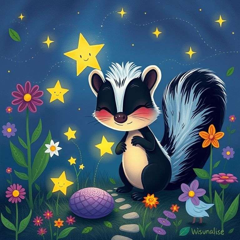 Skunky's Starlight Garden Adventure | 英文故事｜睡前故事｜經典童話｜寓言｜短篇故事｜親子閱讀故事 - Zzztory