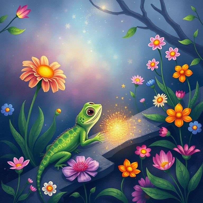 Gecko's Glimmering Garden Adventure | 英文故事｜睡前故事｜經典童話｜寓言｜短篇故事｜親子閱讀故事 - Zzztory