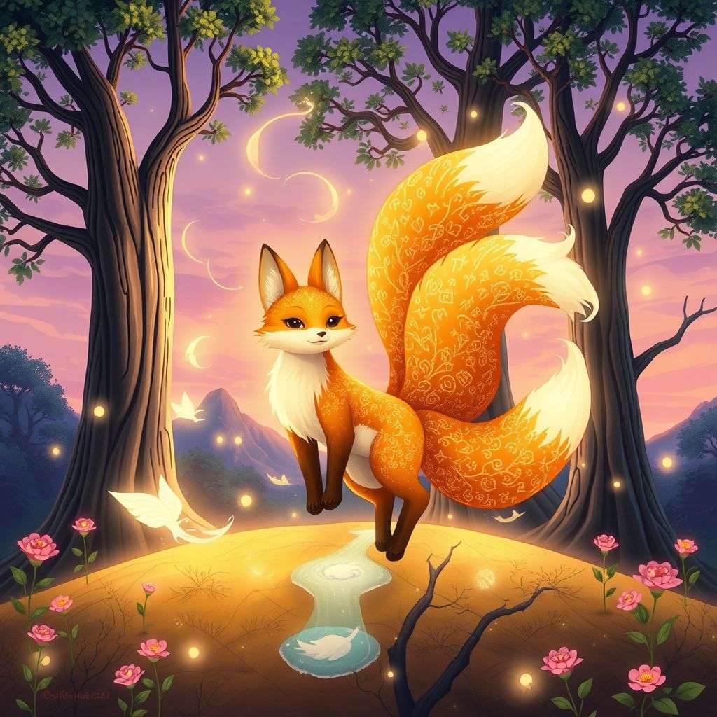 The Nine-Tailed Fox's Magical Forest Adventure | 英文故事｜睡前故事｜經典童話｜寓言｜短篇故事｜親子閱讀故事 - Zzztory