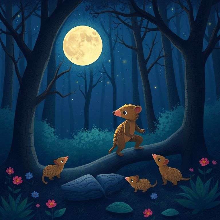Pangolin's Nighttime Adventure in the Enchanted Forest | 英文故事｜睡前故事｜經典童話｜寓言｜短篇故事｜親子閱讀故事 - Zzztory