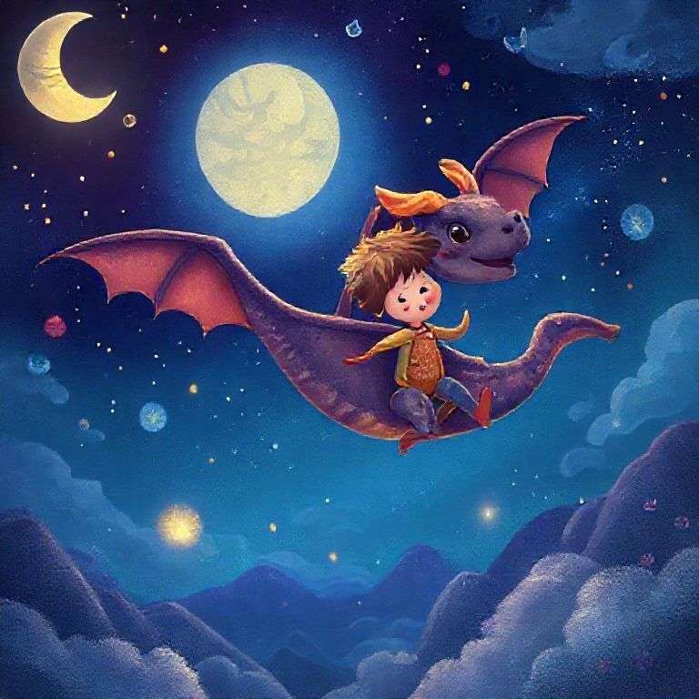 Dragon's Magical Night Adventure | 英文故事｜睡前故事｜經典童話｜寓言｜短篇故事｜親子閱讀故事 - Zzztory