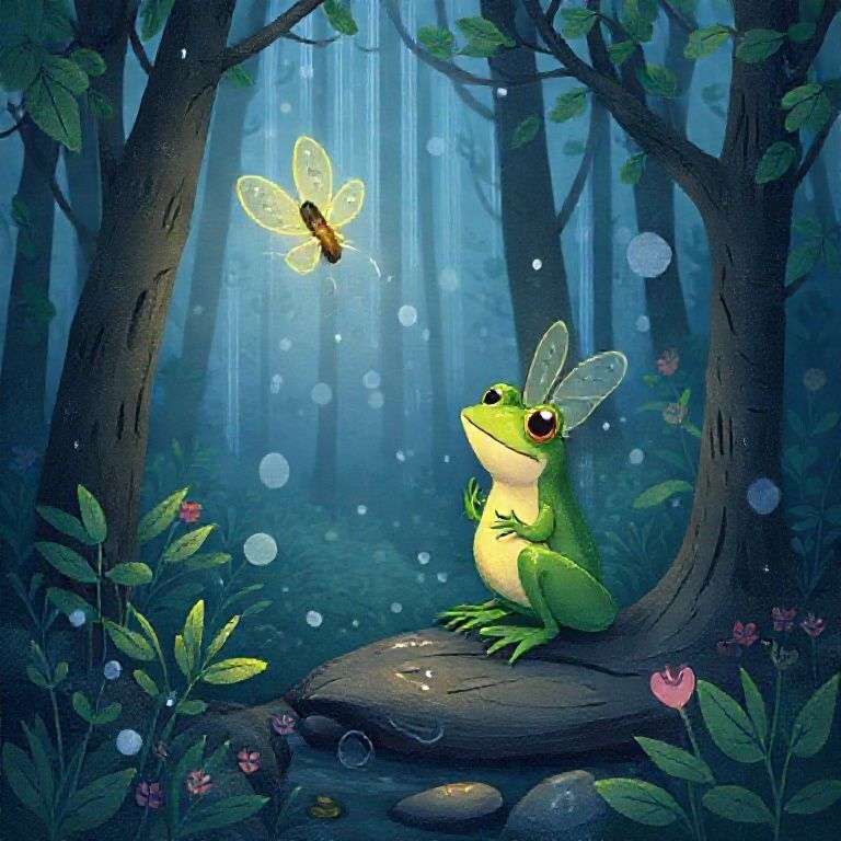 Rain Frog Adventure in the Enchanted Forest | 英文故事｜睡前故事｜經典童話｜寓言｜短篇故事｜親子閱讀故事 - Zzztory