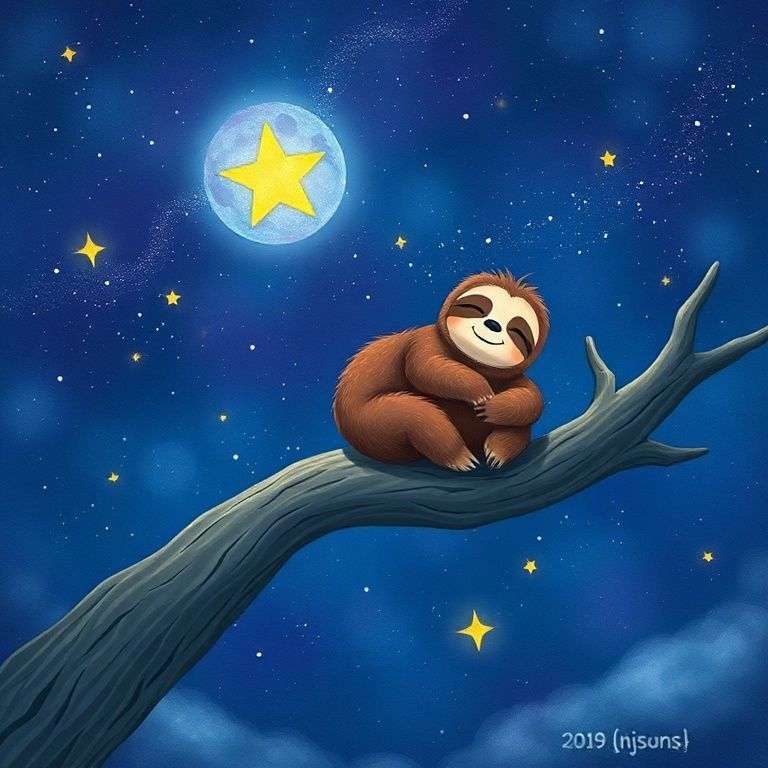 Slumbering Sloth's Starry Sky Adventure | 英文故事｜睡前故事｜經典童話｜寓言｜短篇故事｜親子閱讀故事 - Zzztory