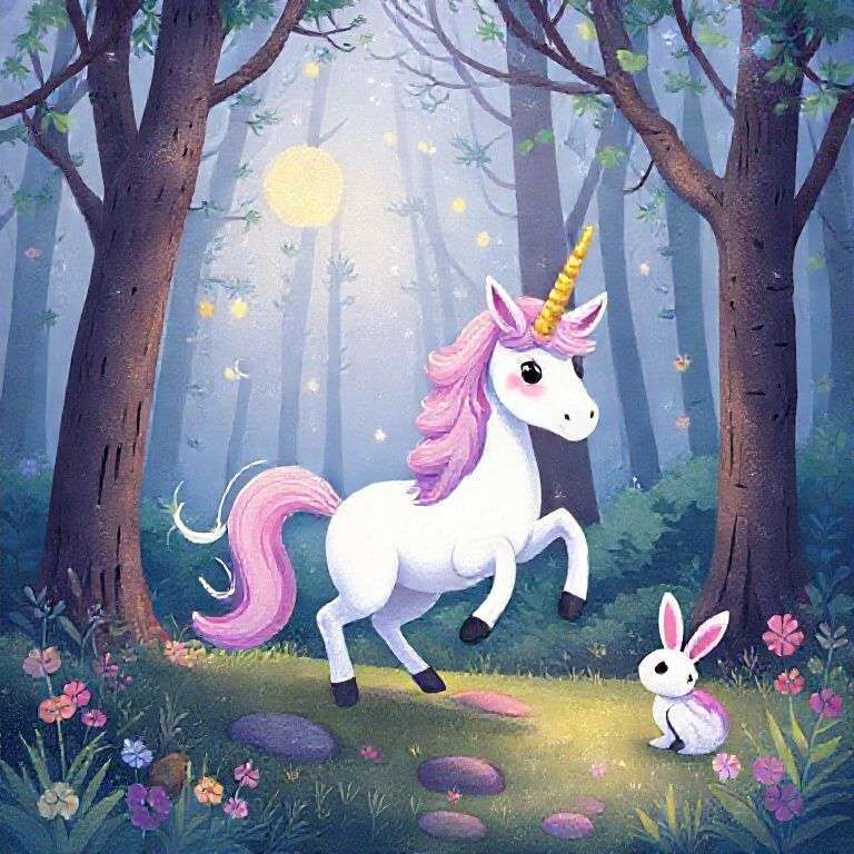The Unicorn's Magical Forest Adventure | 英文故事｜睡前故事｜經典童話｜寓言｜短篇故事｜親子閱讀故事 - Zzztory