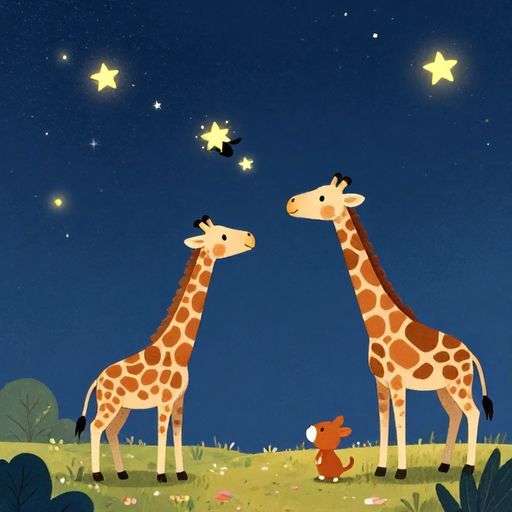 長頸鹿的星空冒險 | 睡前故事｜經典童話｜寓言｜短篇故事｜親子閱讀故事 - Zzztory