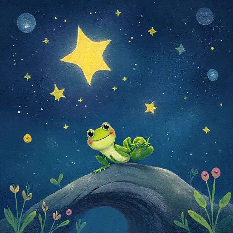 小青蛙的星空冒險 | 睡前故事｜經典童話｜寓言｜短篇故事｜親子閱讀故事 - Zzztory