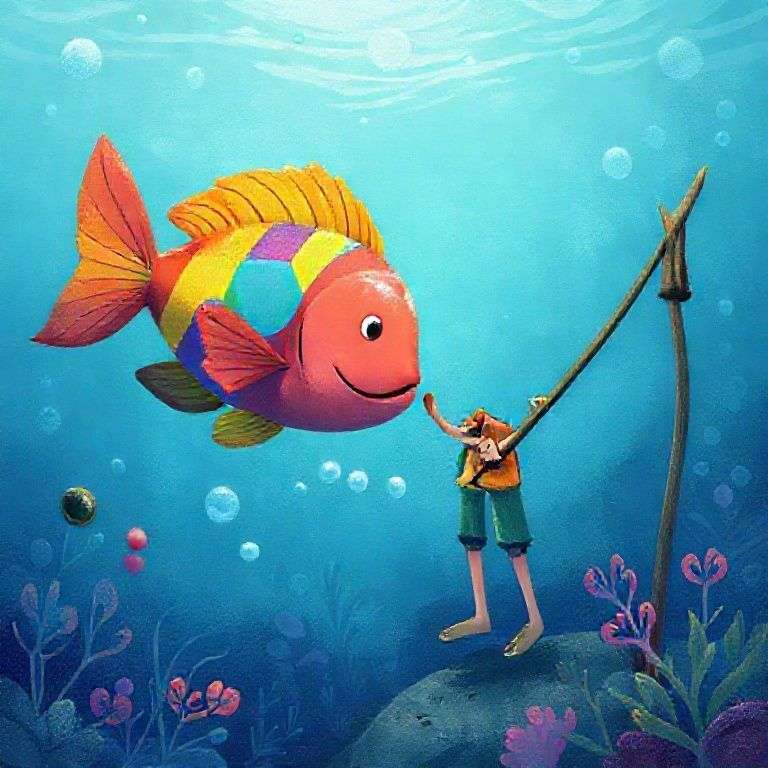 漁夫與彩虹魚的約定 | 睡前故事｜經典童話｜寓言｜短篇故事｜親子閱讀故事 - Zzztory