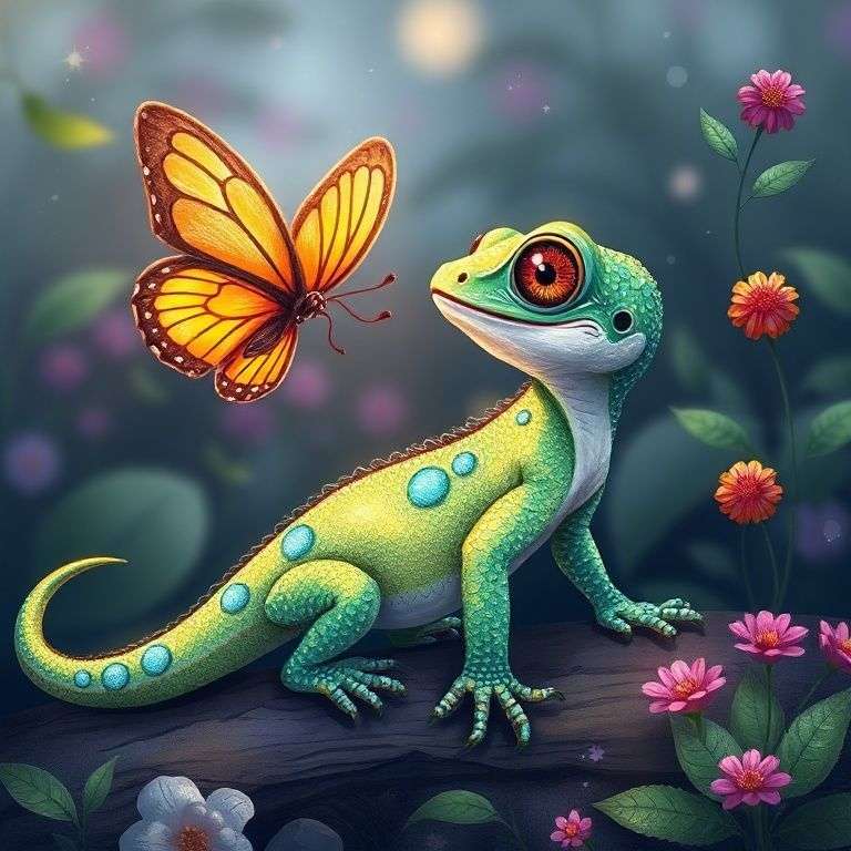 Lizard's Glittering Scales Adventure | 英文故事｜睡前故事｜經典童話｜寓言｜短篇故事｜親子閱讀故事 - Zzztory