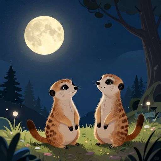 Meerkat Moonlight Adventure | 英文故事｜睡前故事｜經典童話｜寓言｜短篇故事｜親子閱讀故事 - Zzztory