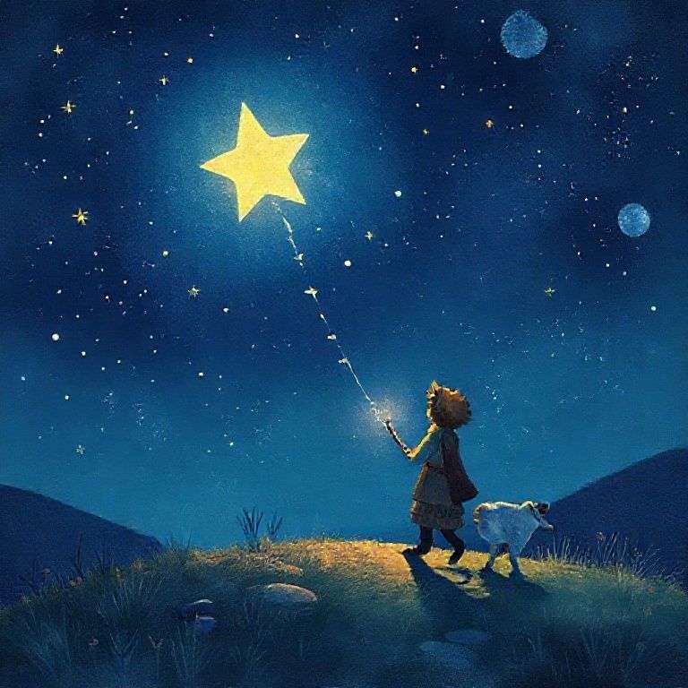 The Shepherd's Starry Night Journey | 英文故事｜睡前故事｜經典童話｜寓言｜短篇故事｜親子閱讀故事 - Zzztory