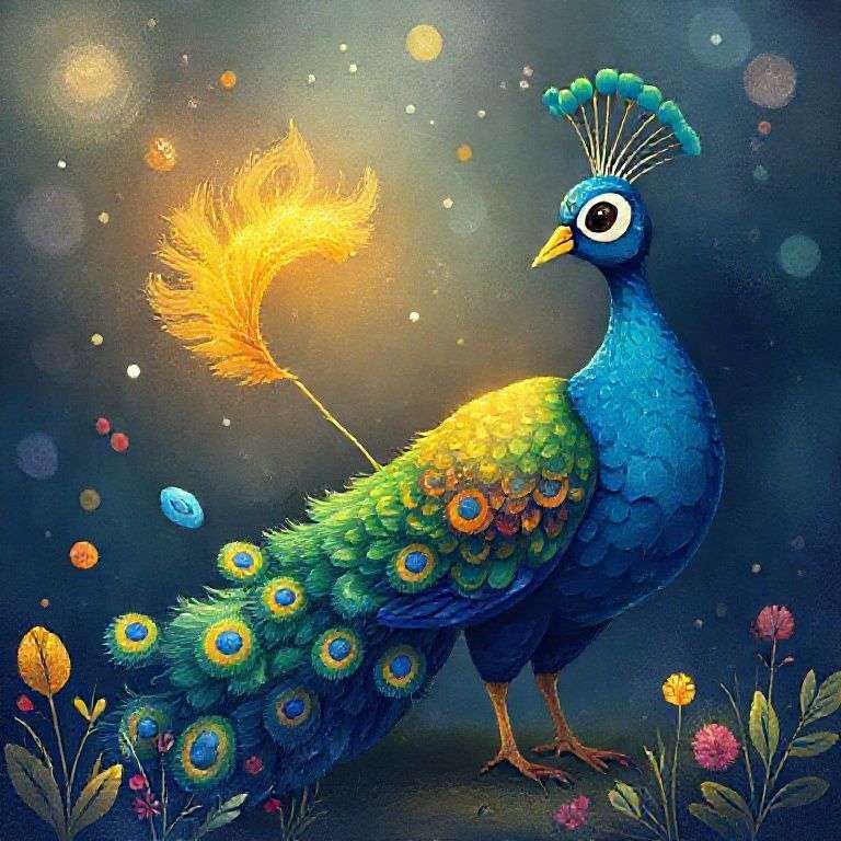 The Peacock's Colorful Feathers Adventure | 英文故事｜睡前故事｜經典童話｜寓言｜短篇故事｜親子閱讀故事 - Zzztory