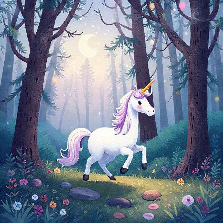 The Unicorn's Magical Forest Adventure | 英文故事｜睡前故事｜經典童話｜寓言｜短篇故事｜親子閱讀故事 - Zzztory