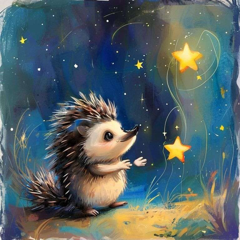 刺蝟哈利的星光冒險 | 睡前故事｜經典童話｜寓言｜短篇故事｜親子閱讀故事 - Zzztory