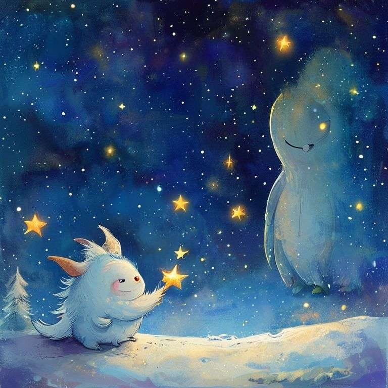 雪怪與星星的約定 | 睡前故事｜經典童話｜寓言｜短篇故事｜親子閱讀故事 - Zzztory