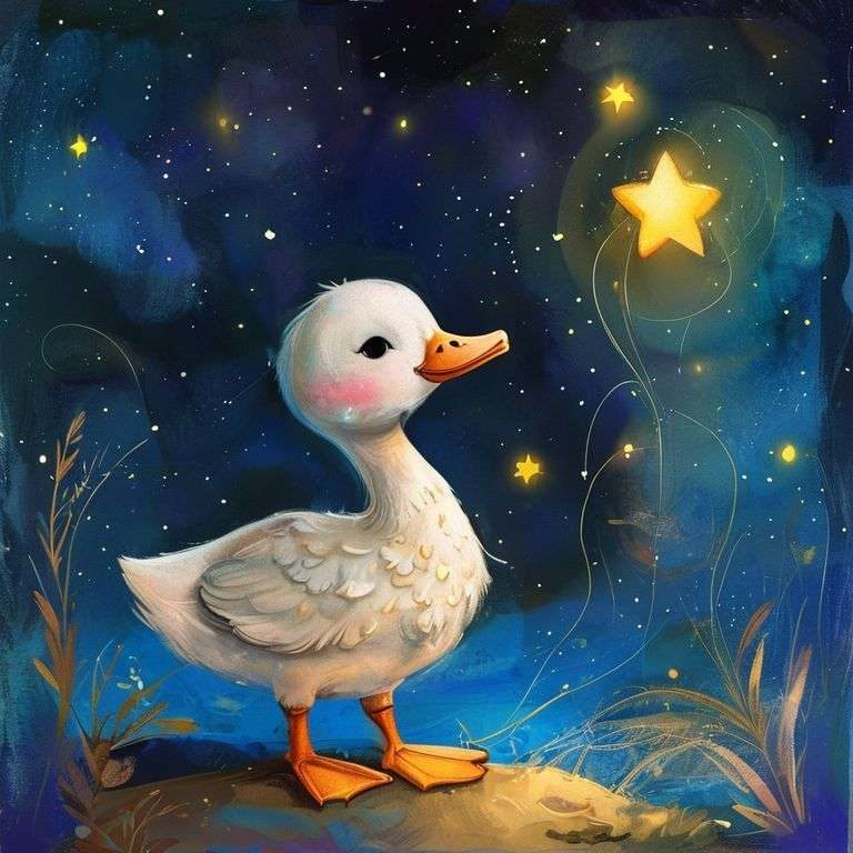 小鵝的星空冒險 | 睡前故事｜經典童話｜寓言｜短篇故事｜親子閱讀故事 - Zzztory