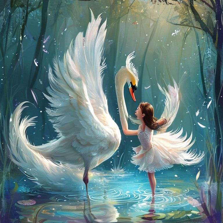 天鵝湖的魔法羽毛 | 睡前故事｜經典童話｜寓言｜短篇故事｜親子閱讀故事 - Zzztory