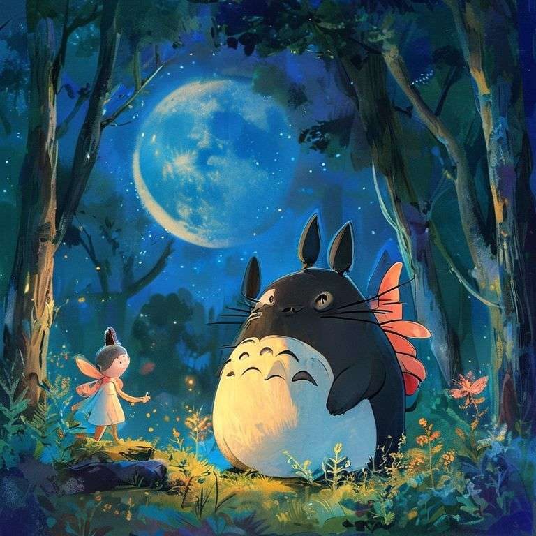 龍貓森林的月光冒險 | 睡前故事｜經典童話｜寓言｜短篇故事｜親子閱讀故事 - Zzztory
