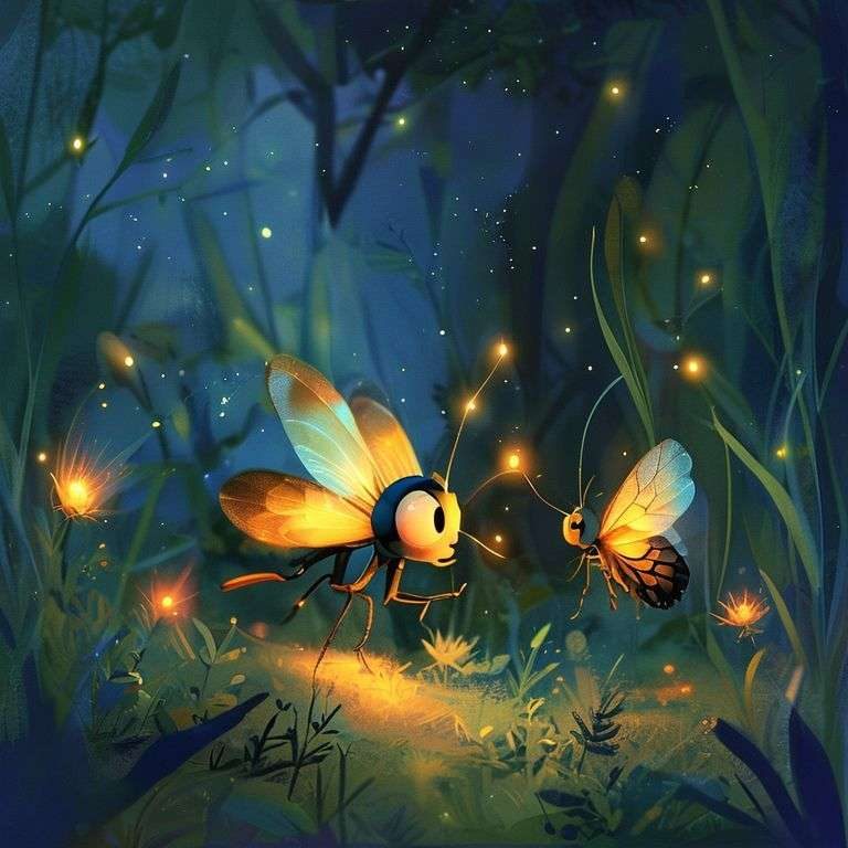 Glowing Firefly Friends Night Adventure | 英文故事｜睡前故事｜經典童話｜寓言｜短篇故事｜親子閱讀故事 - Zzztory