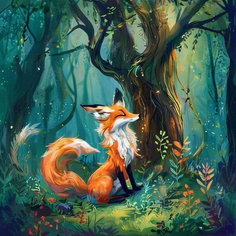 Luna the Nine-Tailed Fox's Magical Forest Adventure | 英文故事｜睡前故事｜經典童話｜寓言｜短篇故事｜親子閱讀故事 - Zzztory