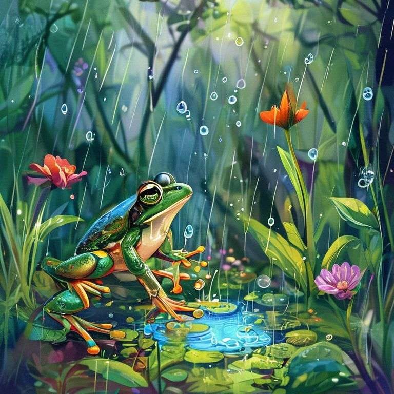 Rain Frog's Magical Garden Adventure | 英文故事｜睡前故事｜經典童話｜寓言｜短篇故事｜親子閱讀故事 - Zzztory
