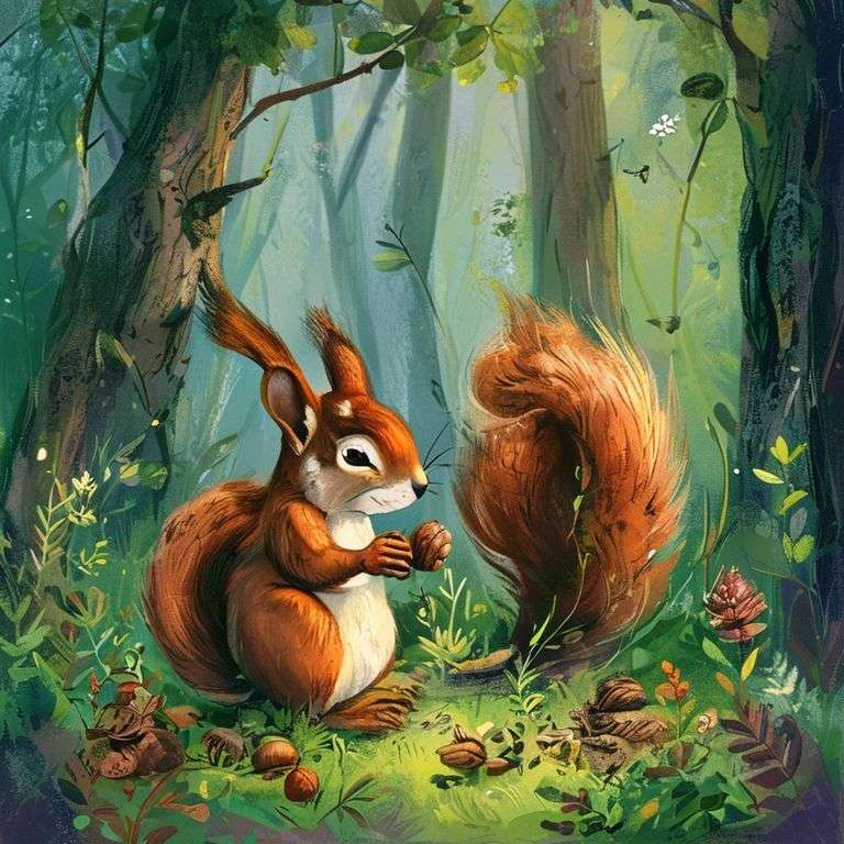 The Squirrel's Secret Acorn Forest | 英文故事｜睡前故事｜經典童話｜寓言｜短篇故事｜親子閱讀故事 - Zzztory