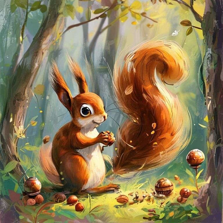 Squirrel's Secret Acorn Adventure | 英文故事｜睡前故事｜經典童話｜寓言｜短篇故事｜親子閱讀故事 - Zzztory
