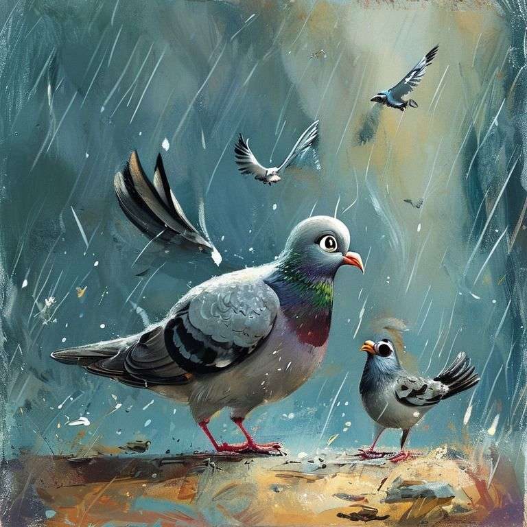 The Brave Pigeon's Journey Home | 英文故事｜睡前故事｜經典童話｜寓言｜短篇故事｜親子閱讀故事 - Zzztory