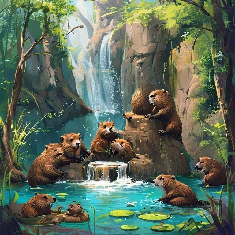 The Busy Beaver's Magical Dam | 英文故事｜睡前故事｜經典童話｜寓言｜短篇故事｜親子閱讀故事 - Zzztory