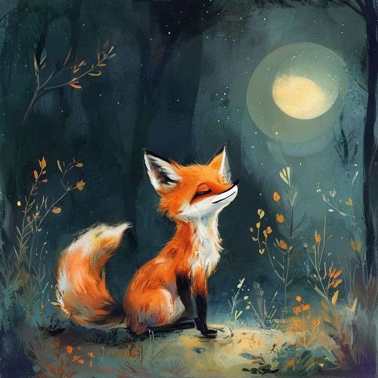 The Fox Who Found the Moon's Secret | 英文故事｜睡前故事｜經典童話｜寓言｜短篇故事｜親子閱讀故事 - Zzztory
