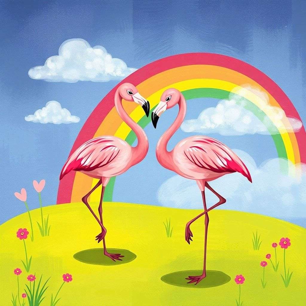 火烈鳥的彩虹夢 | 睡前故事｜經典童話｜寓言｜短篇故事｜親子閱讀故事 - Zzztory