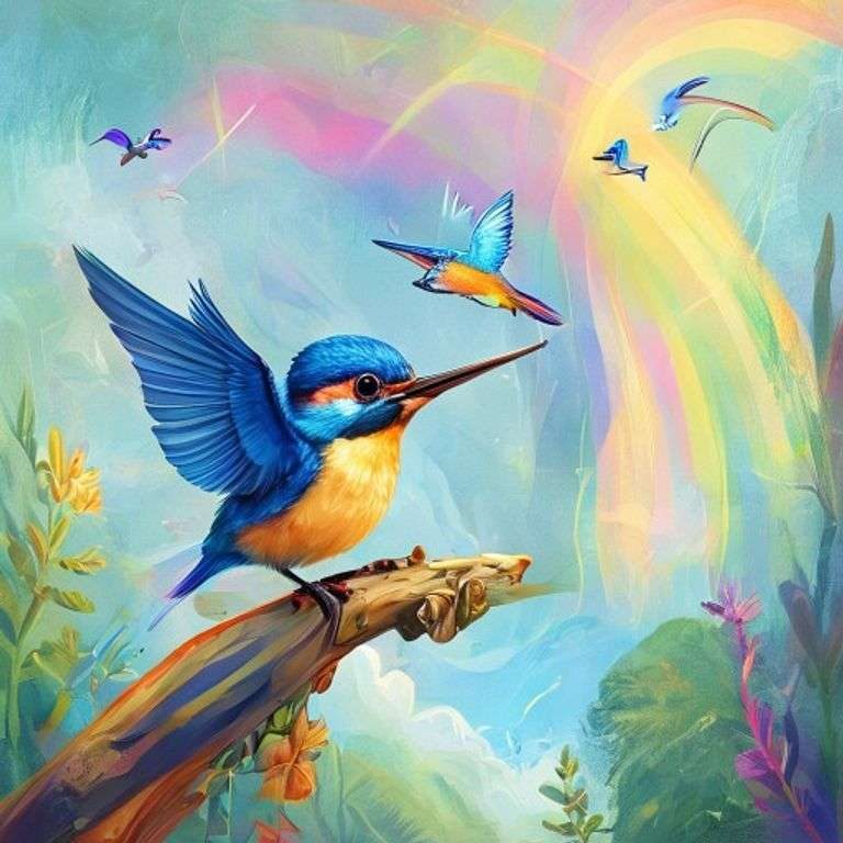 翠鳥小藍的彩虹冒險 | 睡前故事｜經典童話｜寓言｜短篇故事｜親子閱讀故事 - Zzztory