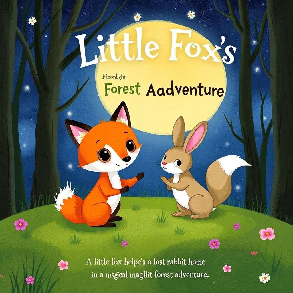 小狐狸的月光森林冒險 | 睡前故事｜經典童話｜寓言｜短篇故事｜親子閱讀故事 - Zzztory