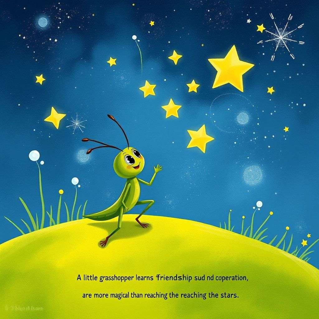 小蝗蟲的星空冒險 | 睡前故事｜經典童話｜寓言｜短篇故事｜親子閱讀故事 - Zzztory